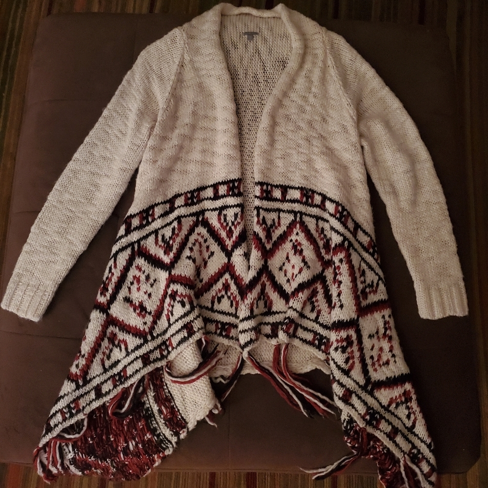 Sweater with Fringes-Charlotte Russe Brand